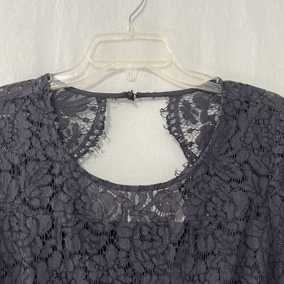 Jessica Simpson Maternity Blue Lace Overlay Dress Size Large Special Event Party - Picture 2 of 12